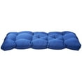 thumbnail image 1 of KAKOWELY 1Pcs Dark Blue Rectangular Polyester Cushion for Bench Mat Breathable Washable Liner 39X20X3In, 1 of 8