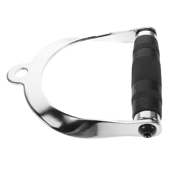 KAKOWELY 1Pcs Exercise Handles D Shape for Office Workouts Gym Training Fitness Enthusiasts Steel Material