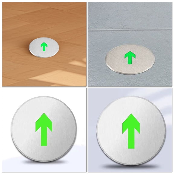 KAKOWELY Evacuation Instructions Sign Multi 1Pcs 6.7X6.7X0.4In