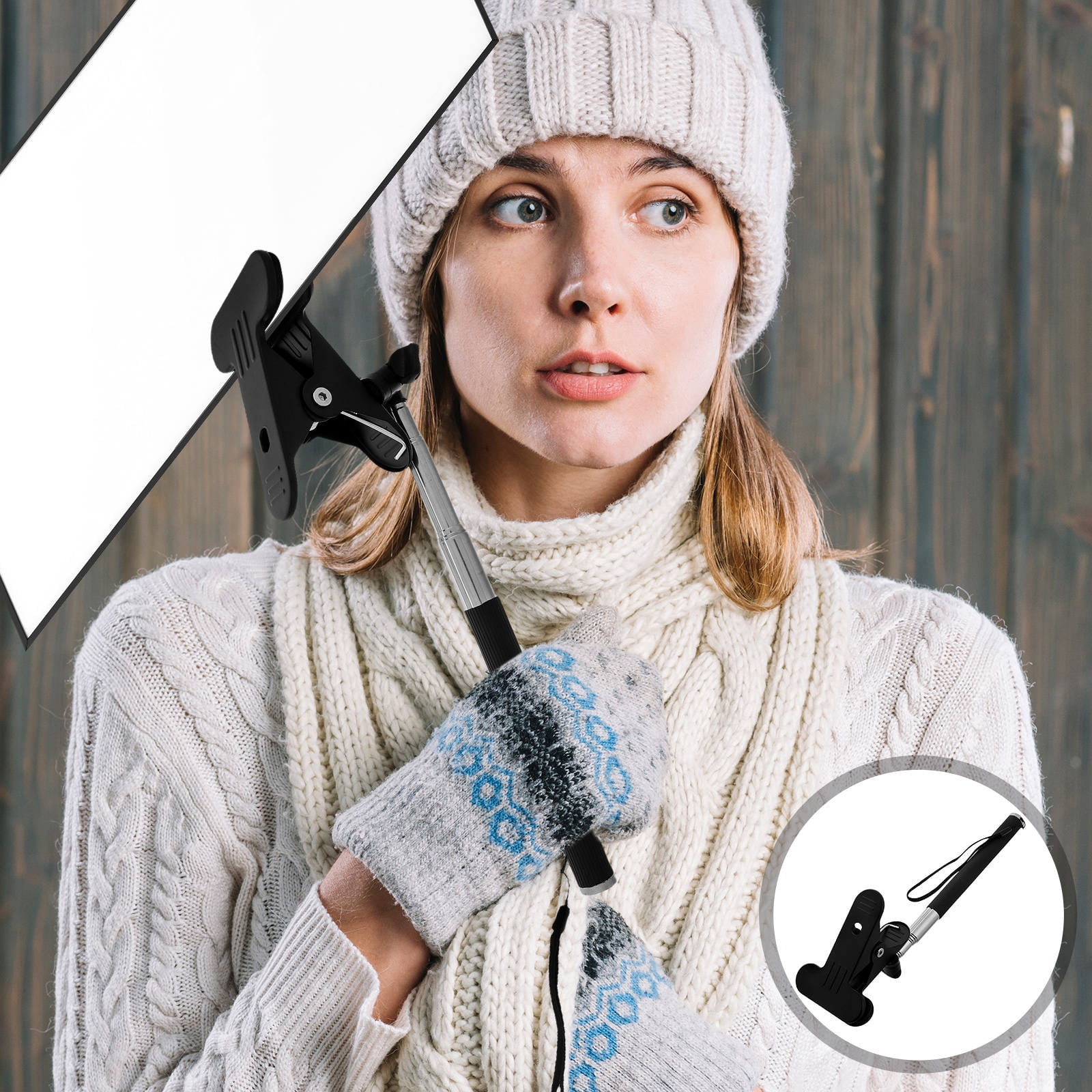 KAKOWELY 1Pcs Handheld Sign Holder for Welcome Sign Stand Silver ...