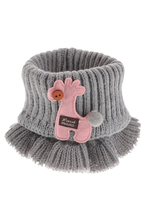 1Pcs Kids Scarves Woolen Yarn Knitted Warmth Winter Activities Adorable Child Scarf