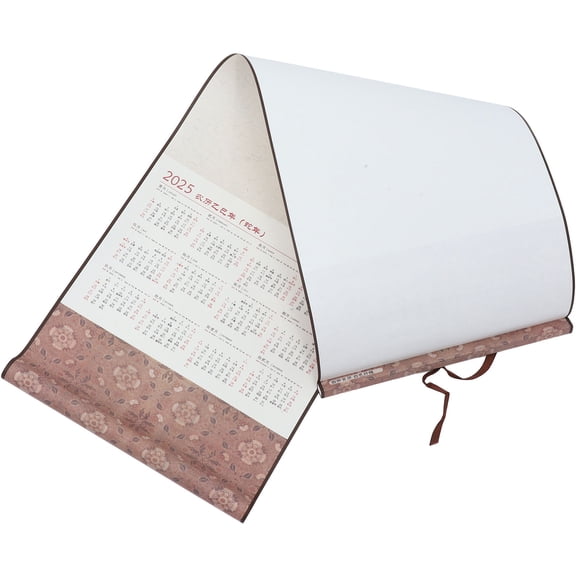 KAKOWELY Scroll Wall Calendar Multi 1Set 37.4x11.8x0.02in Paper Wood