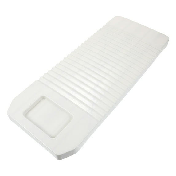 KAKOWELY 1Pcs Washboard Mexican Hand Washing Clothes White Plastic Rectangular Laundry Tool
