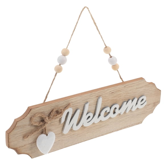 KAKOWELY Welcome Sign Home Decor Door Hanging 1Set 10.14X2.99X0.31In