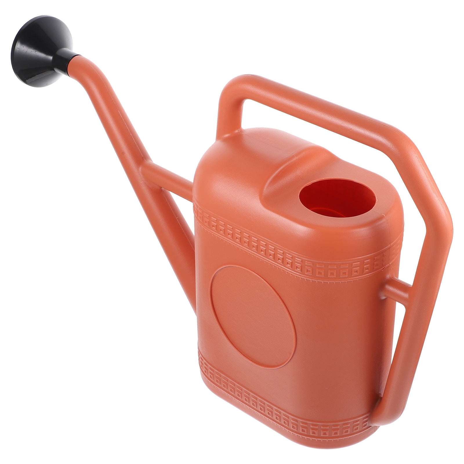 KAKOWELY 1Set Dark Red Plastic Watering Can for Garden with Long Spout Simple Design 18.86X12.58X4.52in