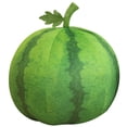thumbnail image 1 of KAKOWELY Watermelon Pillow Fruit Throw Pillow Dark Green Soft 1Set 9.8x9.8in, 1 of 8