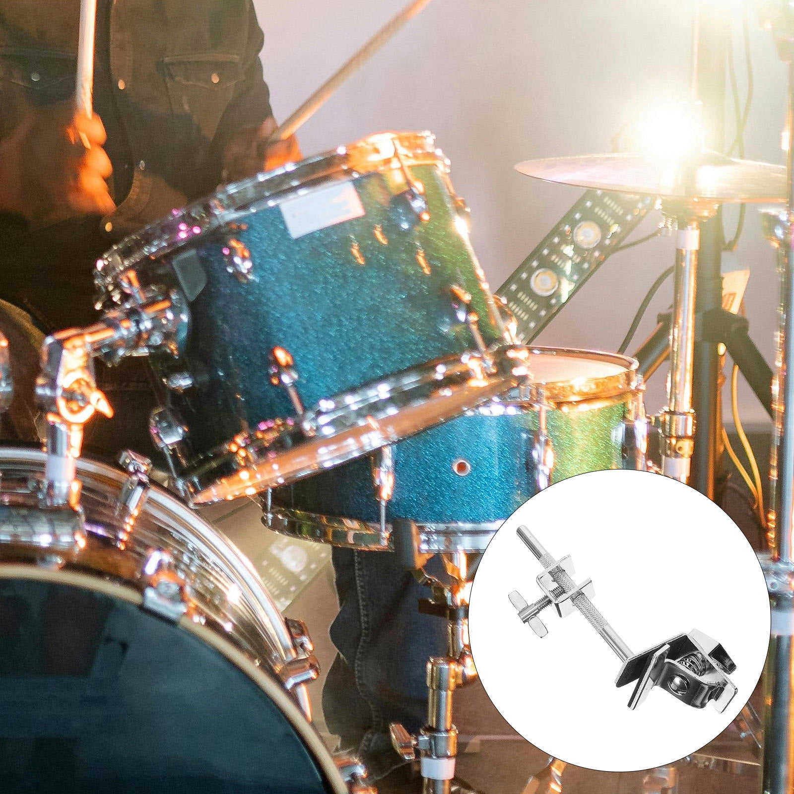KAKOWELY 1Set Drum Cowbell Fixing Clip cowbell mount accessory Compact ...