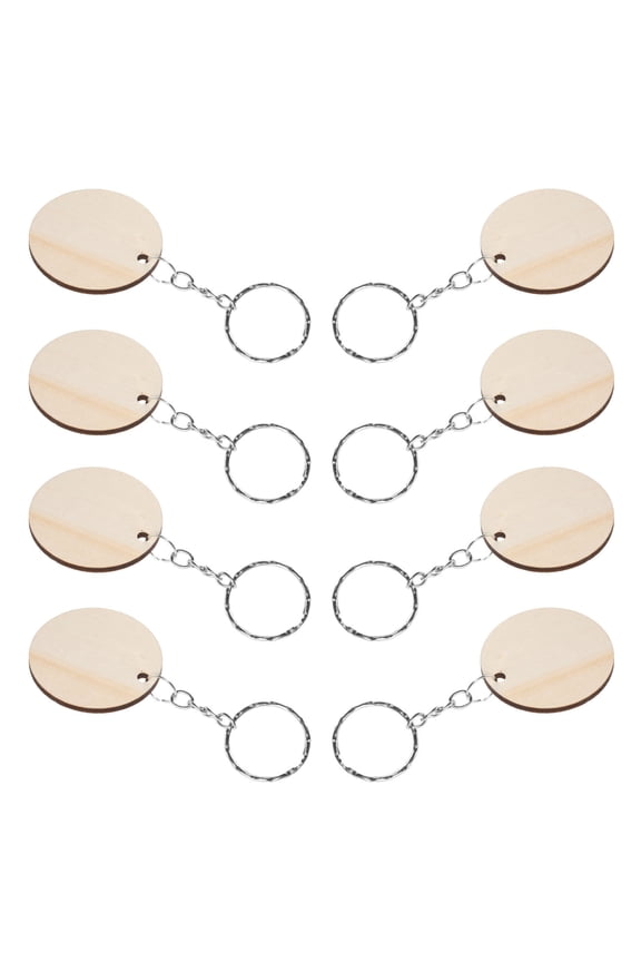 1Set Keyring Accessories Circular Round Shape Plain Design For Home Keys Car Keys And Office Keys