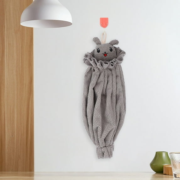 KAKOWELY Grocery Bag Wall Mount Plastic Bag Holder Microfiber 1Set 18.08x6.29x2.36in