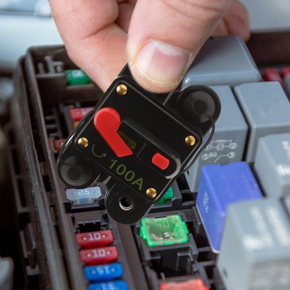 KAKOWELY 1Set Multi Color Alloy Plastic Circuit Breaker for Automotive Circuit Protection