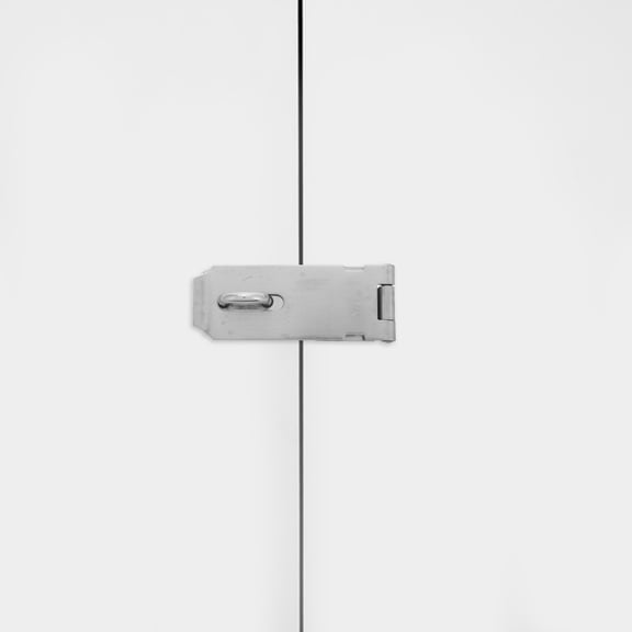 KAKOWELY 1Set Rectangular Door Hasp Latch Lock Stainless Steel Anti Theft Padlock Clasp 1.6*0.6*0.6in