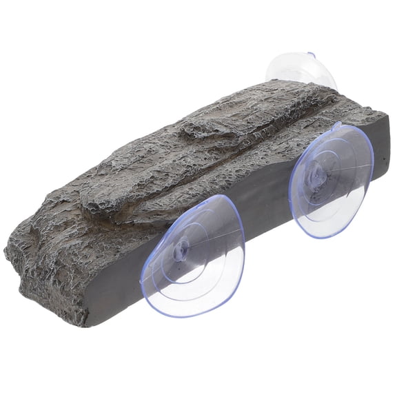 KAKOWELY 1Set Resin Turtle Basking Platform for Aquarium Substrate with Strong Suction Cups 8.7x5.1in