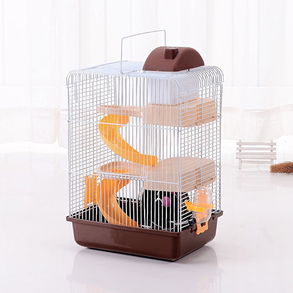 KAKOWELY 1Set Square Portable Hamster Cage with Ventilation and Air ...