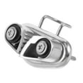 thumbnail image 1 of KAKOWELY 1Set Stainless Steel Cam Cleat with Ring for Sailing Accessories Quick Fixing 2.67X1.38X1.38In, 1 of 8