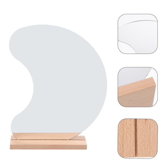 KAKOWELY 1Set Vanity Tabletop Mirror for Makeup Reflection Decoration 7.3x9.4in