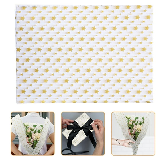 KAKOWELY 20 Sheets Metallic Wrapping Tissue for Birthday and Wedding Decorations 27.6x19.7in