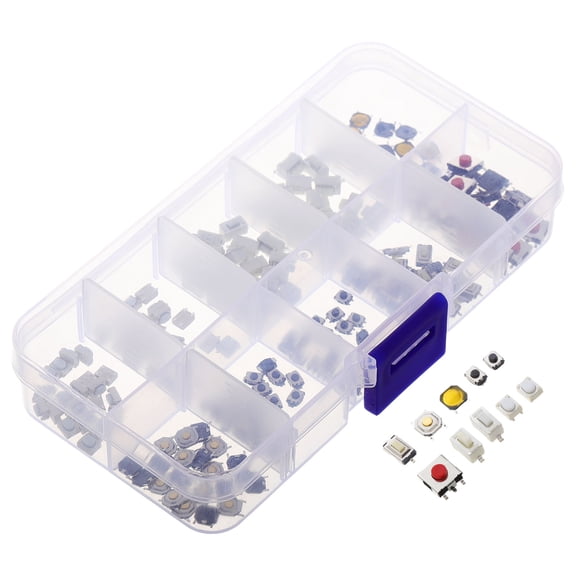 KAKOWELY 200Pcs Remote Key Fob Replacement Push Button Switches for Car Use Durable Plastic and Brass