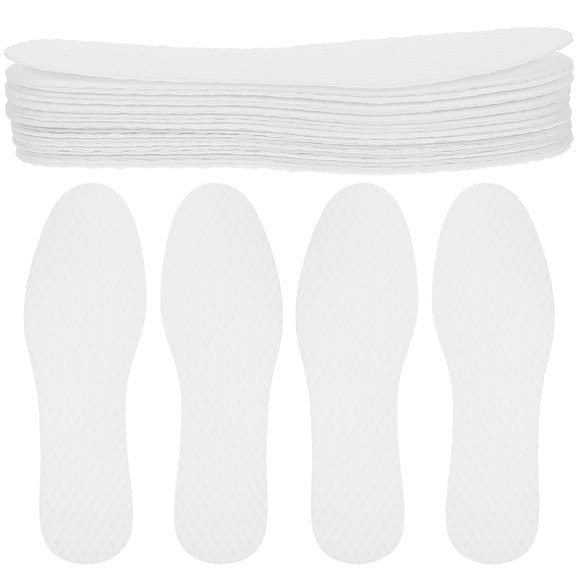 KAKOWELY 20Pairs Practical Paper Material Shoe Insoles Disposable and Replaceable for Shoes