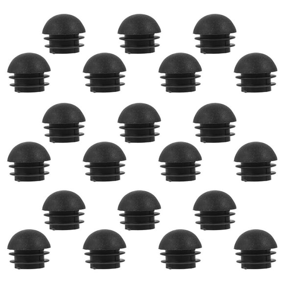 KAKOWELY 20Pcs Chair Leg End Cap Round Tube Furniture Leg Protectors for Bar Stool Foot Slides and Benches