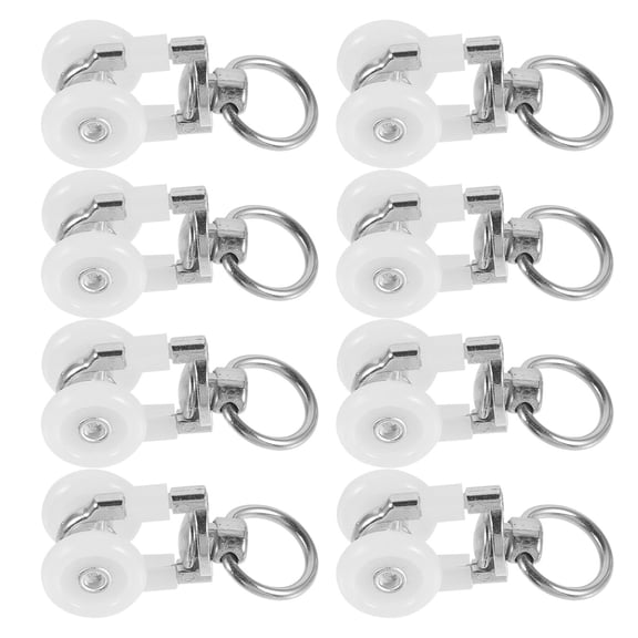 KAKOWELY 20Pcs Curtain Track Runner Multi Color Smooth Sliding Rollers for Valances and Sheers