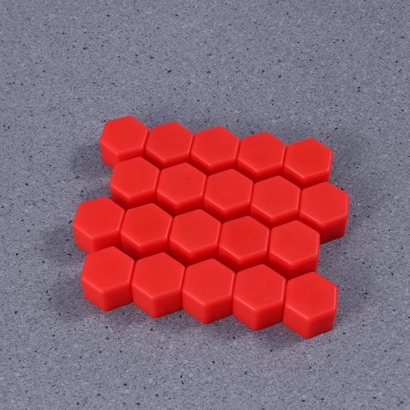 KAKOWELY 20Pcs Tough Red Silicone Nut Protectors for Wheel Bolts Enhances Car Finish