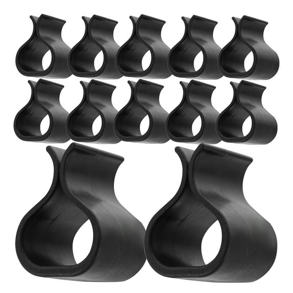 KAKOWELY 24Pcs Patio Wicker Furniture Clips for Sectional Furniture Assembly Black Plastic Rattan for Homeowners