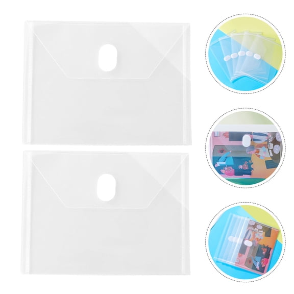 KAKOWELY 24Pcs Plastic Envelope Organizer for Document Storage Clear Waterproof for Receipts Adults