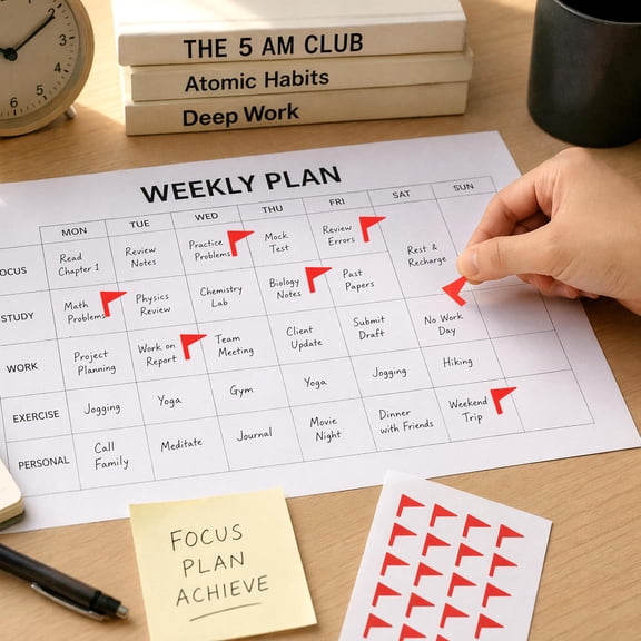 KAKOWELY 288Pcs Small Label Stickers Paper Self-Adhesive Marking for Office Use