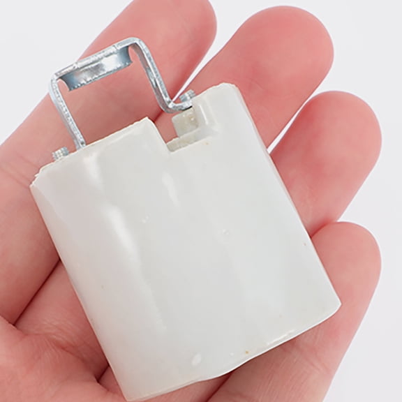 KAKOWELY 2PCS Lamp Holder for Light Socket Ceramic Elegant Design for Table Lamps