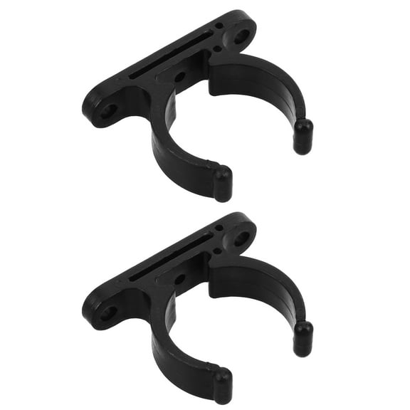 KAKOWELY 2Pack Black Nylon Pipe Clamp for Boat Hardware Secure Fastening 2.4x2x0.6in