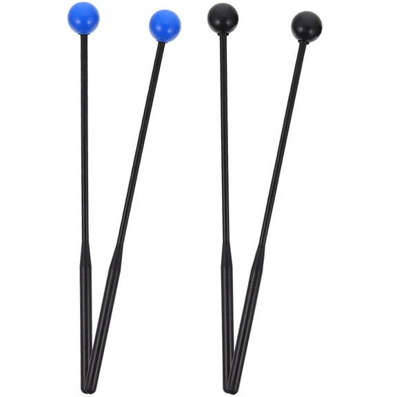 KAKOWELY 2Pairs Reliable Plastic Rubber Marimba Drumsticks for Musical Instrument Performance
