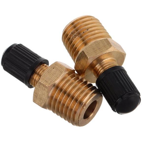 KAKOWELY 2Pcs Air Compressor Pressure Relief Valve Brass Plastic for Industrial Use