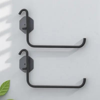 KAKOWELY 2Pcs Black Metal Pegboard Pegs for Efficient Shop Display and Item Organization