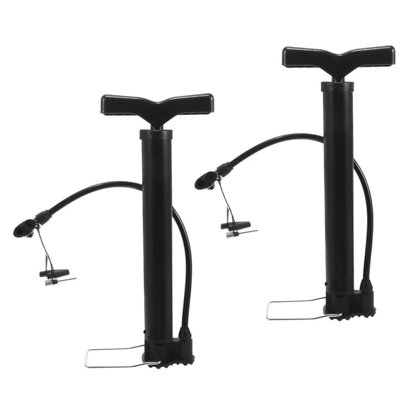 KAKOWELY 2Pcs Compact Steel Air Pump for Bike Inflation 12.8X4.9X4.9in