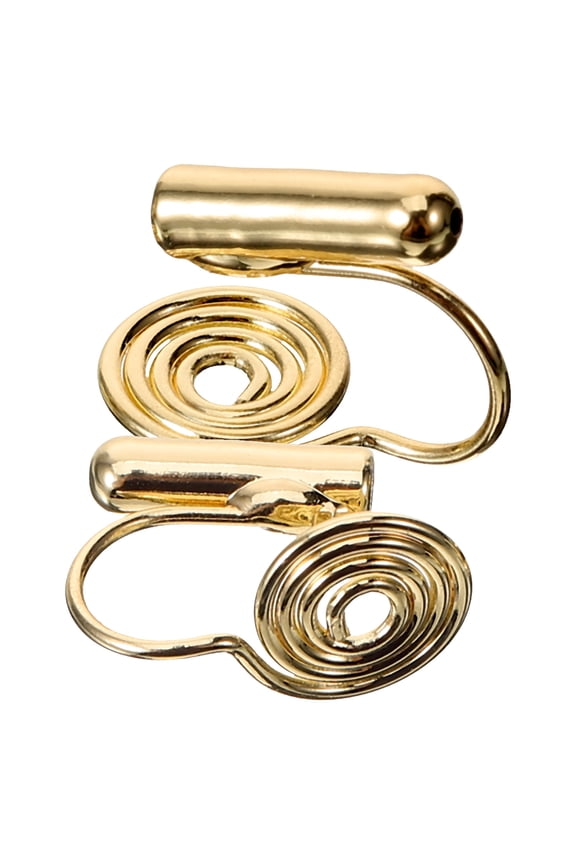 2Pcs Earring Converters for Non-Pierced Ears Golden Color Copper Material for Women and DIY Enthusiasts