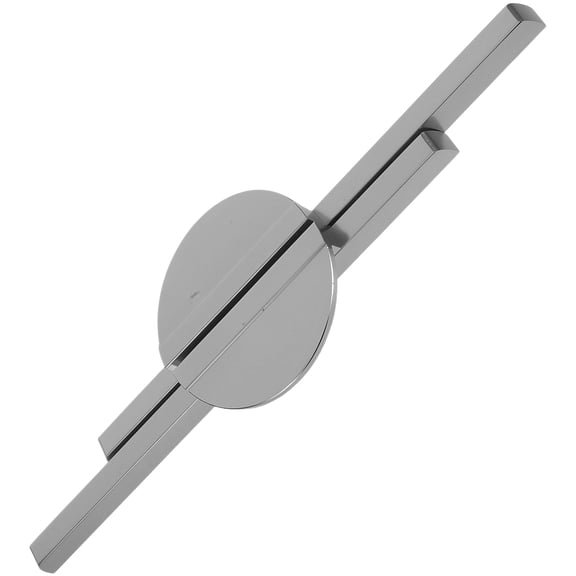 KAKOWELY 2Pcs Easy Install Grey Aluminum Half Moon Drawer Handles for Cabinets and Wardrobe