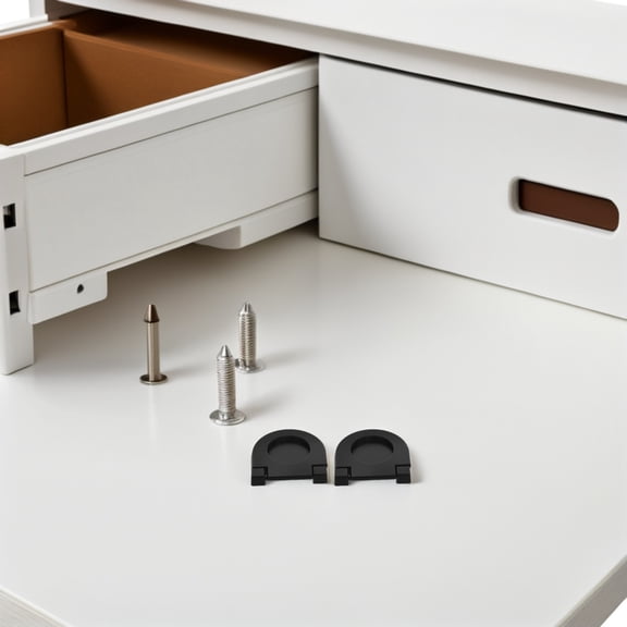KAKOWELY 2Pcs Embedded Aluminum Alloy Brushed Cabinet Handles for Furniture with Invisible Look