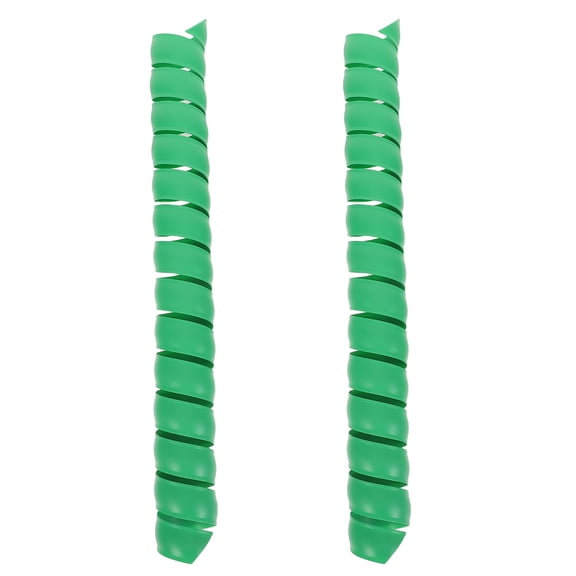 KAKOWELY 2Pcs Flexible Plastic Tree Wrap Spiral Green for Sapling and Plant Bark Protection