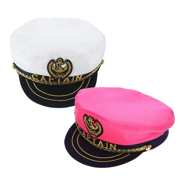 2Pcs Green Yacht Hat For Men And Women Classic Style Round Brim Design