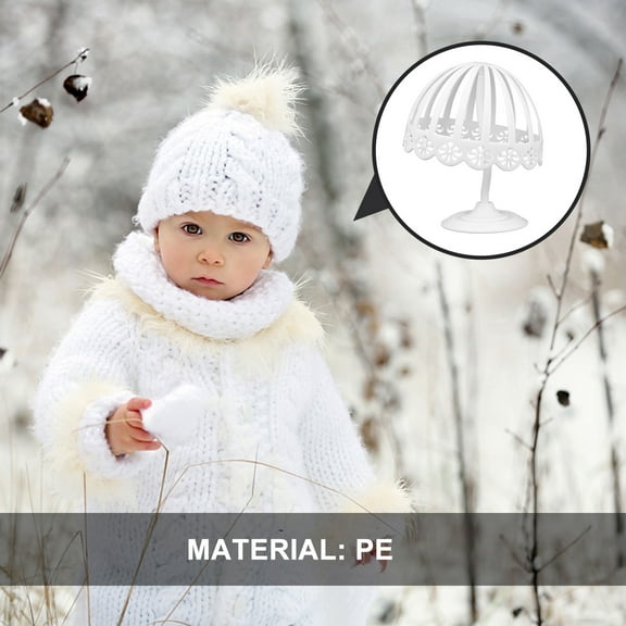 KAKOWELY 2Pcs Hat Display Stand for Vendors with Shape Retention 11.8x6.5x4.1in