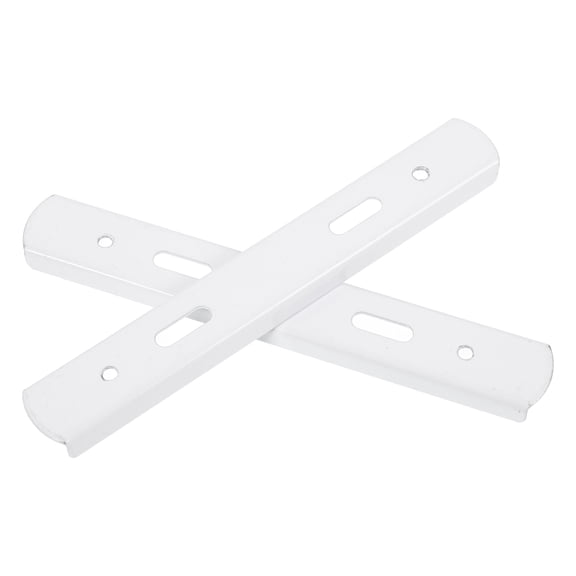 KAKOWELY 2Pcs Light Mounting Bracket White Iron Half Round for Light Bracket Accessories