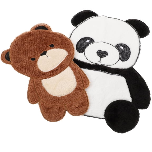 KAKOWELY 2Pcs Panda Bear Patches Assorted Color Sew On for Home Decoration and Fashion Design
