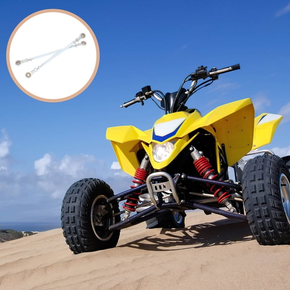 KAKOWELY 2Pcs Plated Silver Atv Steering Stem Post for Modified Vehicles with High Durability and Practicality
