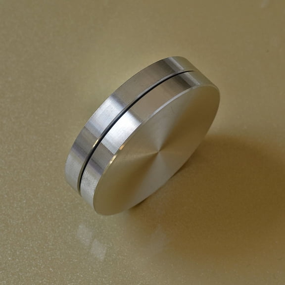 KAKOWELY 2Pcs Rotating Platform 5 X 1.97 X 0.59 In Silver Round Table Turntable Bearings Aluminum