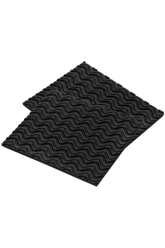 2Pcs Shoe Soles Protectors Non Skid Pads for Shoes Black Rubber Noise Reduction Walking 9.00X7.00X0.30Cm