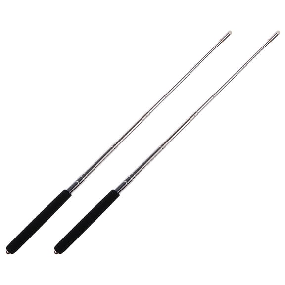 KAKOWELY 2Pcs Extendable Stainless Steel Pointer Stick for Classroom and Whiteboard Use