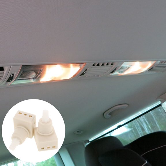 KAKOWELY 2Pcs Vehicle Dome Lamp Switch Kit White with Stylish Exterior and Simple Installation