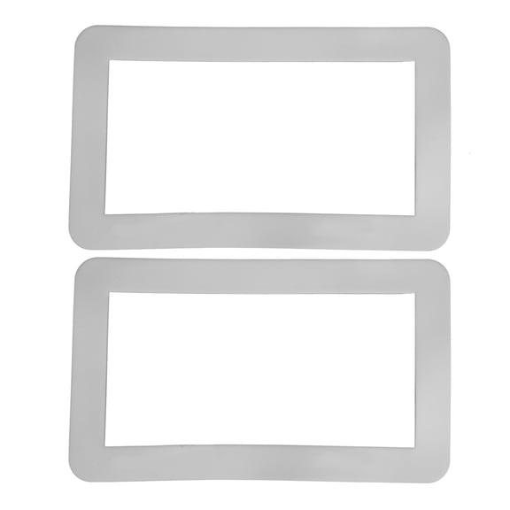 KAKOWELY 2Pcs White Electrical Outlet Cover Plates Easy to Install Wall Socket Frame Covers