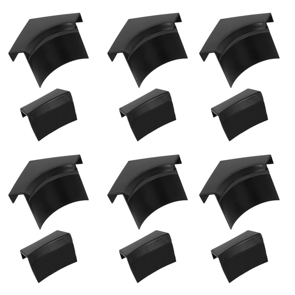 KAKOWELY 2 Sets Black Pool Table Pockets Replacement PE Material for Billiard Tables in Bars and Game Rooms