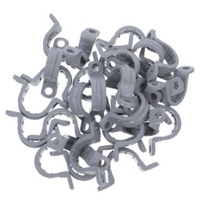 KAKOWELY 30Pcs PVC Pipe Clamp U Shaped Wall Mount Pipe Support for Plumbing Professionals